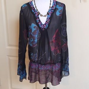 - Nwot- Hale Bob silk top